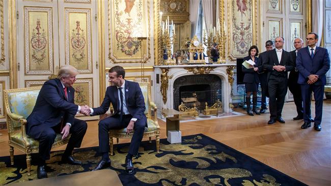 Trump, Macron agree European defense after row