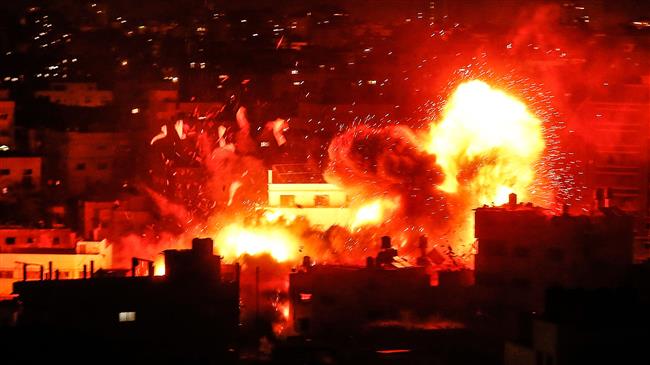 Israel razes to ground Hamas TV station in Gaza