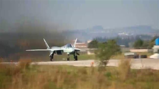 Russia showcases new Su-57 fighter jet in Syria