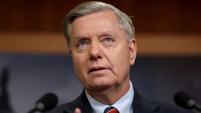 Graham urges Trump to reopen govt., he refuses