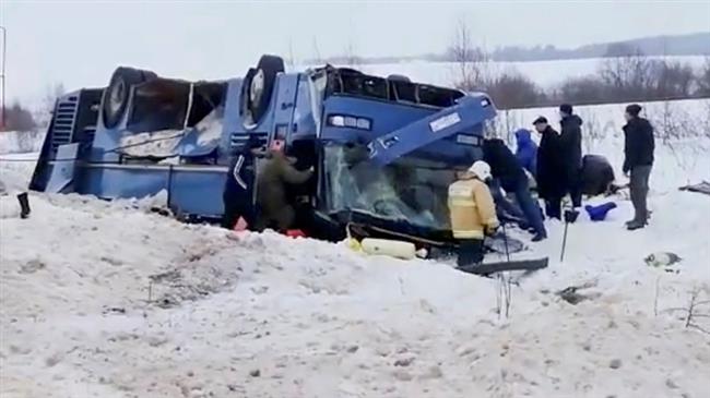 Seven killed, dozens injured in bus wreck in Russia