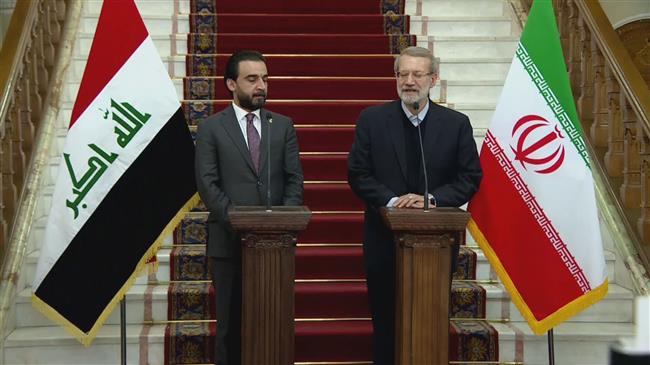 Iran, Iraq parliament speakers call for broader economic ties