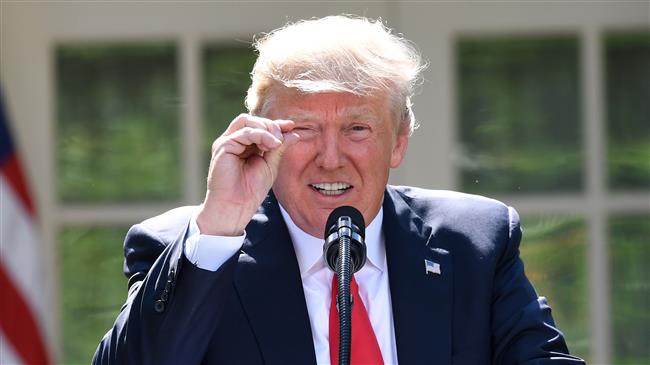 Trump shares tweet denying global warming