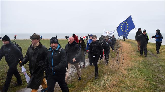 Long march begins in UK to protest Brexit betrayal