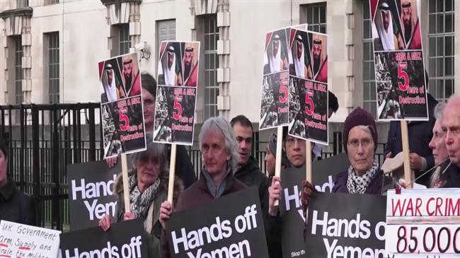 UK protesters slam British role in Yemen war