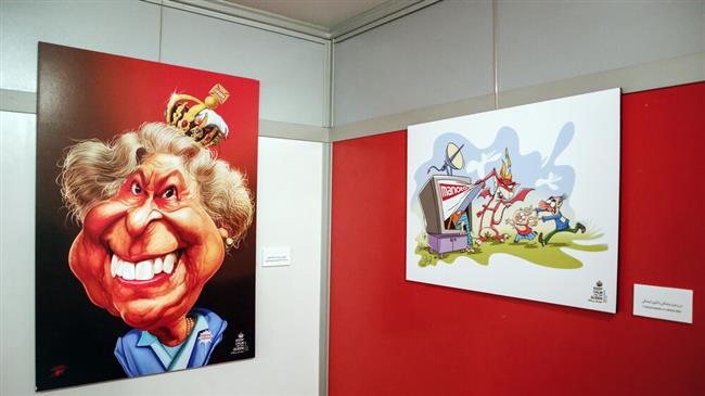 Iran cartoon exhibition exposes UK interventionism