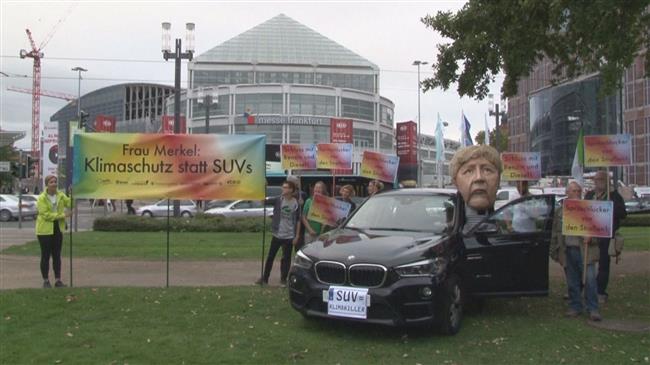 Environmental protest at International Motor Show