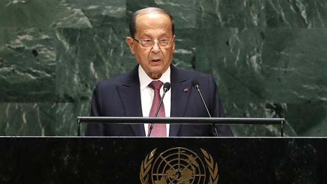 Aoun urges world leaders to work for Syria refugees return