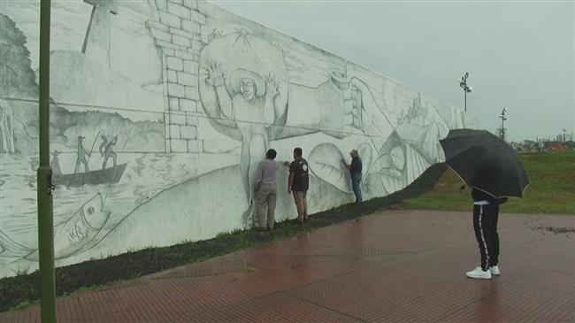 Argentine border mural builds ties, breaks world records