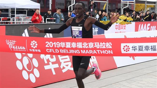 Kenyan Kisorio sets new record in Beijing Marathon