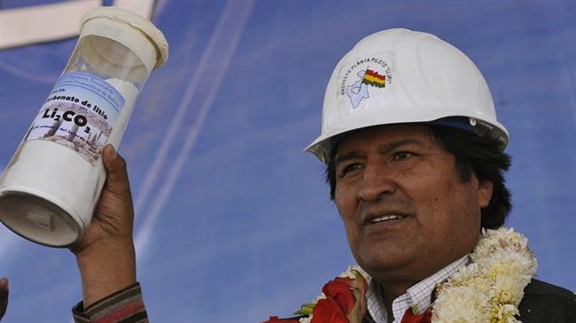 Coup in Bolivia aimed at exploiting lithium: Morales