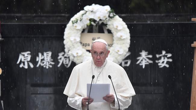 Pope slams possession of nuclear weapons as ‘perverse’