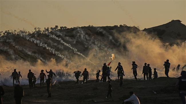 Palestinians in Gaza demonstrate against Israeli occupation