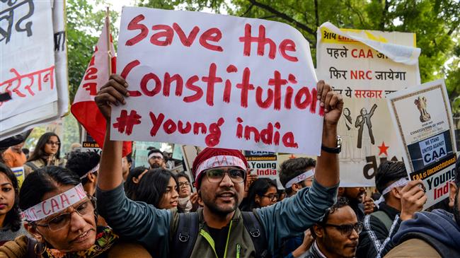 Indian students protest against new citizenship law