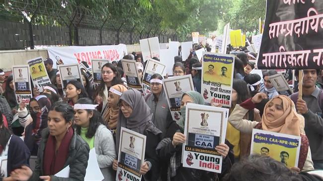 India: Students protest against citizenship policies in Delhi 