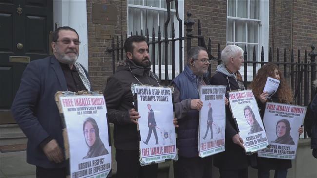 Activists in London call on Kosovo to release social media activist