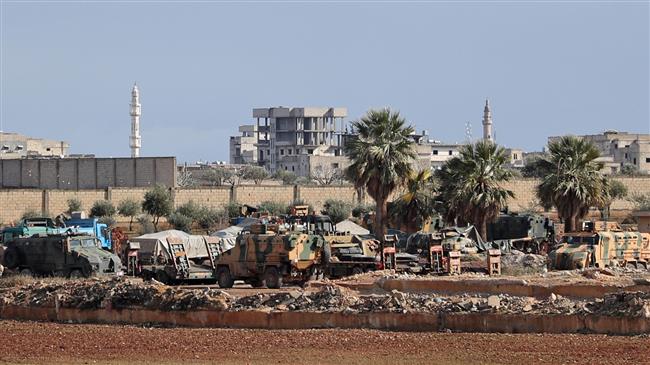‘Turkish forces construct military base in Syria’s Idlib’ 