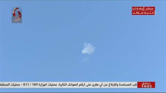 Syrian air defense forces shoot down Turkish drone in Idlib