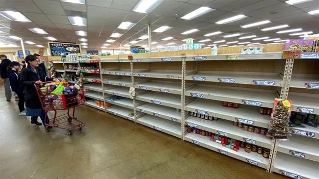 Coronavirus: Americans rush to stock up on essentials