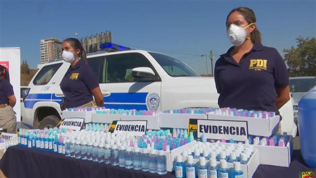 Chile: Police seize tons of counterfeit hand sanitizers