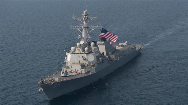 US military sails another warship through Taiwan Strait
