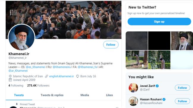 Twitter blocks Iran Leader: US suppresses free speech