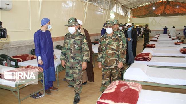 Rouhani praises Armed Forces for helping with coronavirus fight