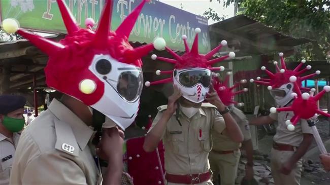 India's 'coronavirus police' urge people to stay indoors