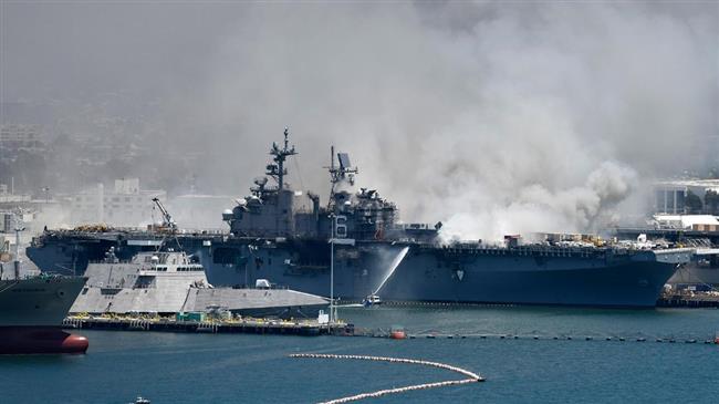 What caused US Navy ship blaze? A false flag or cyberattack?