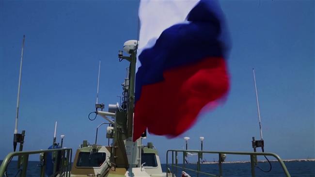 Russian navy held parade in its only overseas base in Syria