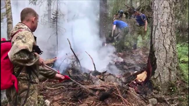 Firefighters deployed to tackle fires at Russian nature reserve
