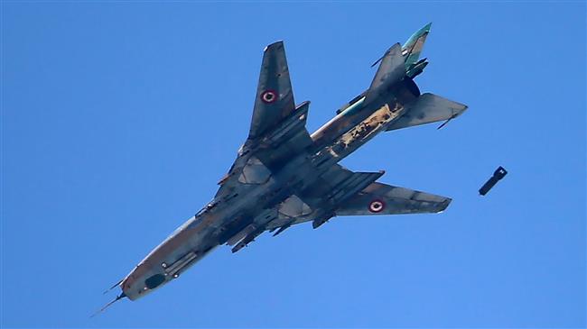 Syrian army jets destroy large militant weapons cache in Idlib