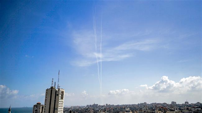Hamas fires missiles into Mediterranean in 'clear message to Israel'