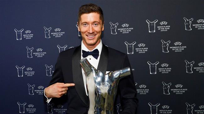 Bayern Munich's Lewandowski wins UEFA men's Player of Year award