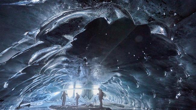 'Ice Cathedral' in Swiss Alps offers visitors unique show