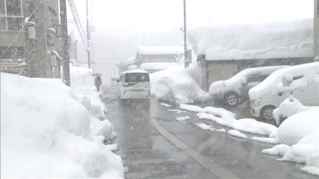 Hundreds of cars stranded due to heavy snowfall in Japan