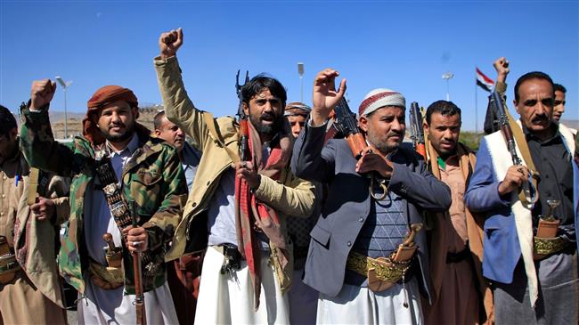 Ansarullah supporters hold armed sit-in in Sana'a against US terrorist label
