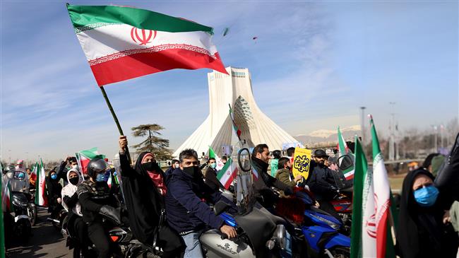 Iranians hold motorcycle, car rallies to mark 42nd Islamic Revolution Anniv.