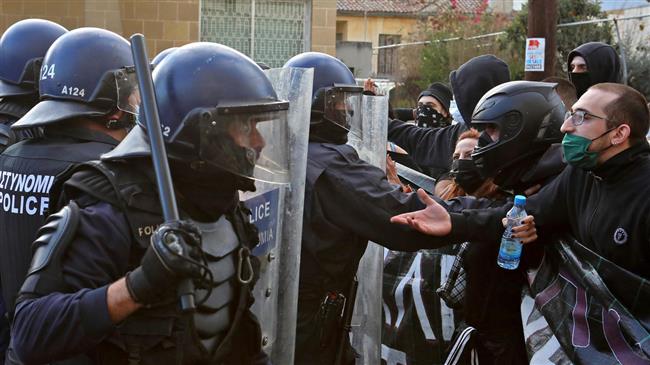 Clashes at Cyprus protest over corruption and virus measures