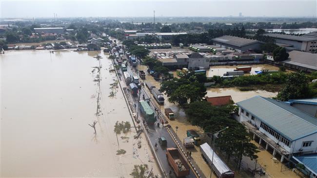 Indonesia: Aerial footage shows severe flooding in West Java