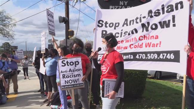 Protesters demand Atlanta shootings be labeled hate crime