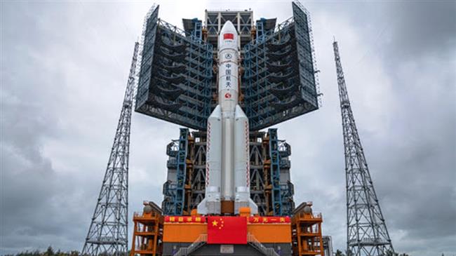 Rocket carrying core module of China's space station arrives at launch pad