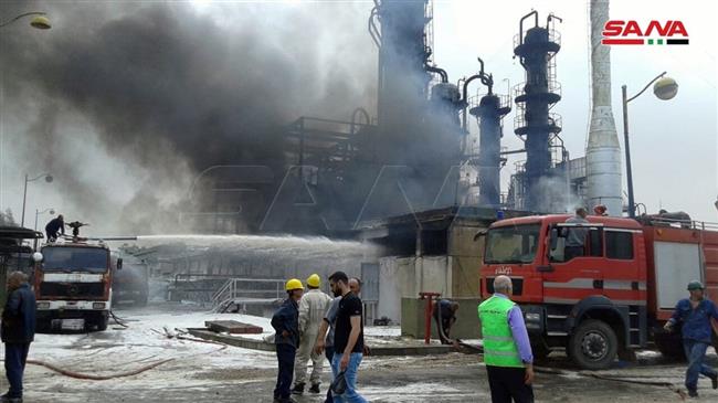 Fire erupts at major refinery in Syria’s western city of Homs