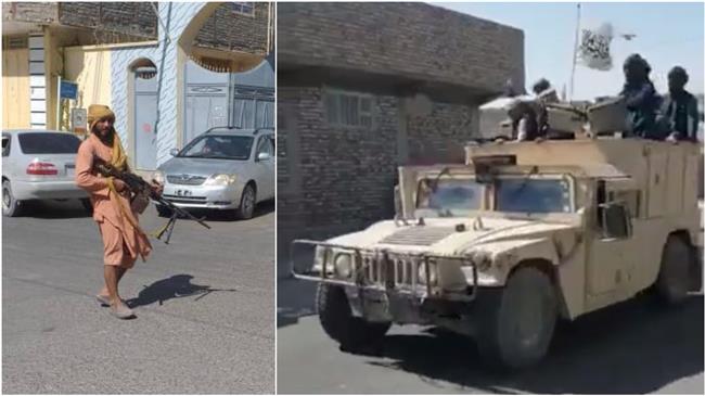 Taliban parade US Humvees, arms after capturing provincial capital