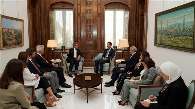 Assad meets EU delegation, says terrorism upshot of Europe's policies